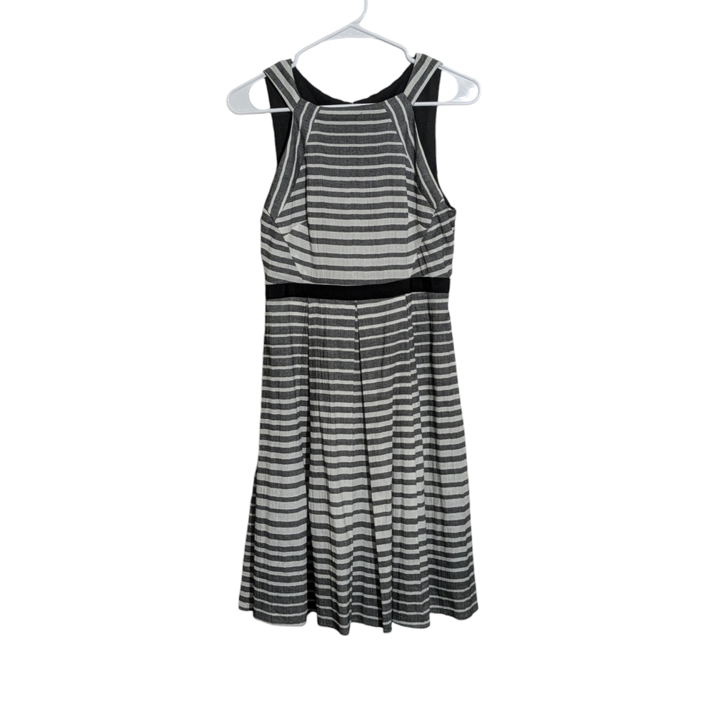Eva Franco Striped Fit & Flare Dress 6 - Picture 4 of 9